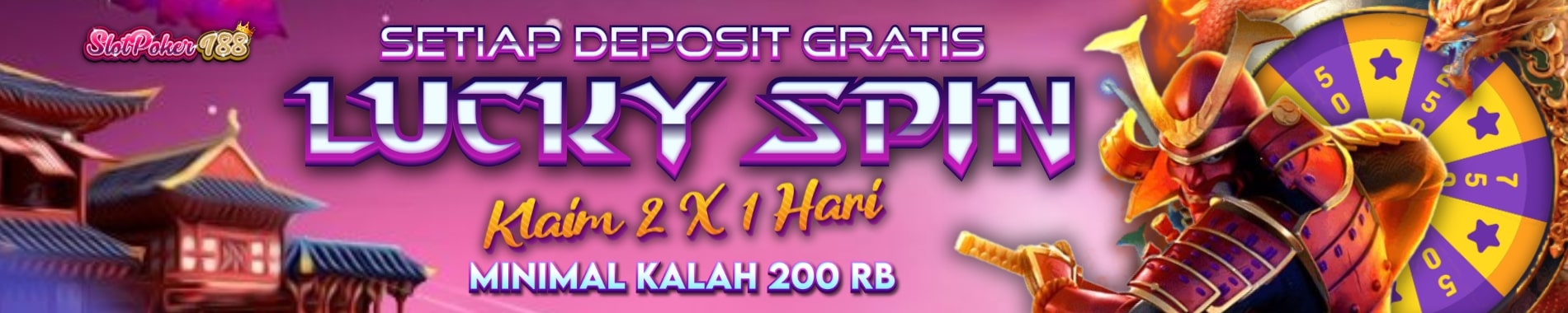 banner slotpoker188 lucky spin